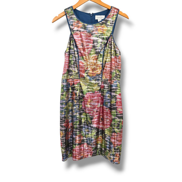NEW Jessica Simpson Women's Sequin Multicolor Metallic Sheath Dress Size 8 - Picture 4 of 16